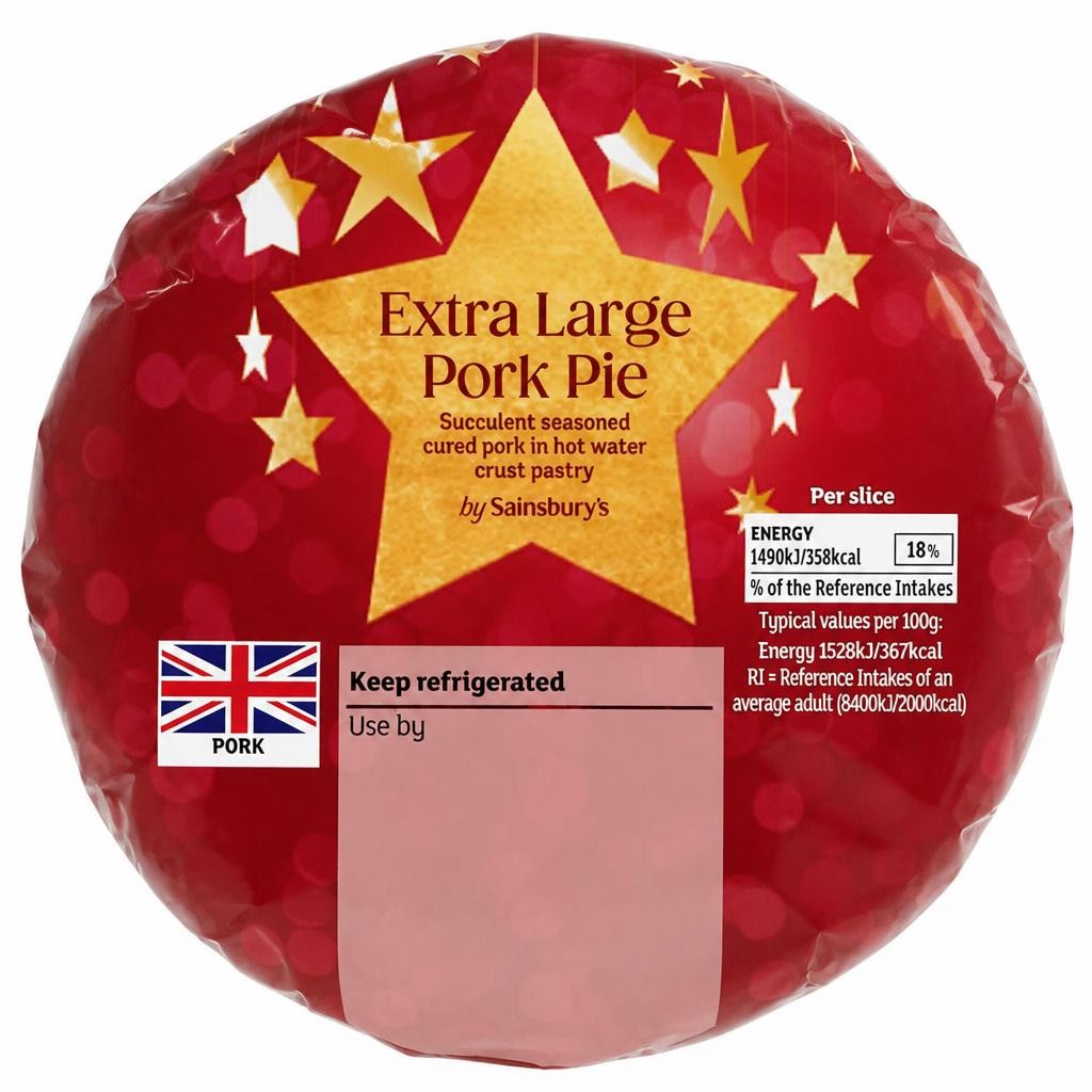 Sainsbury's Extra Large Pork Pie 780g
