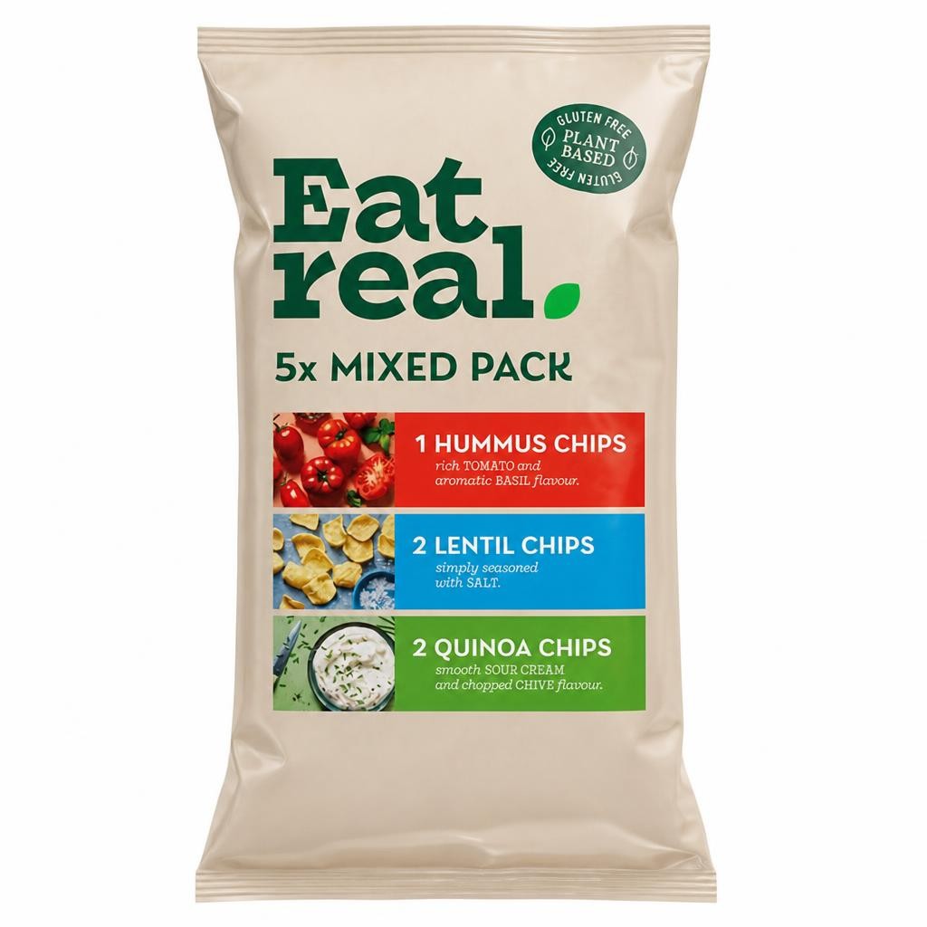Eat Real Mixed Variety Multipack Chips x5