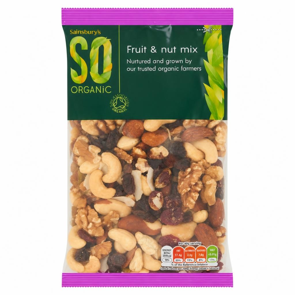Sainsbury's Fruit & Nut Mix, SO Organic 300g