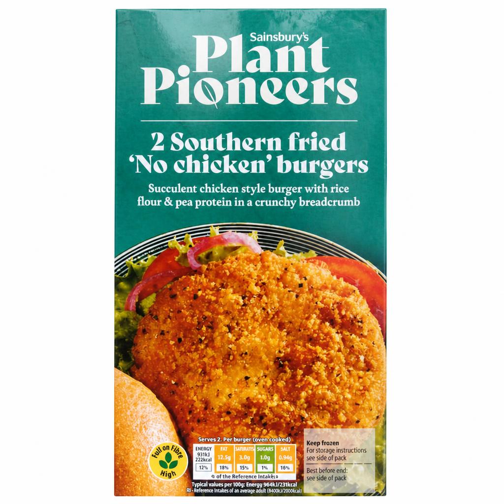Plant Pioneers Southern Fried No Chicken Burgers 227g