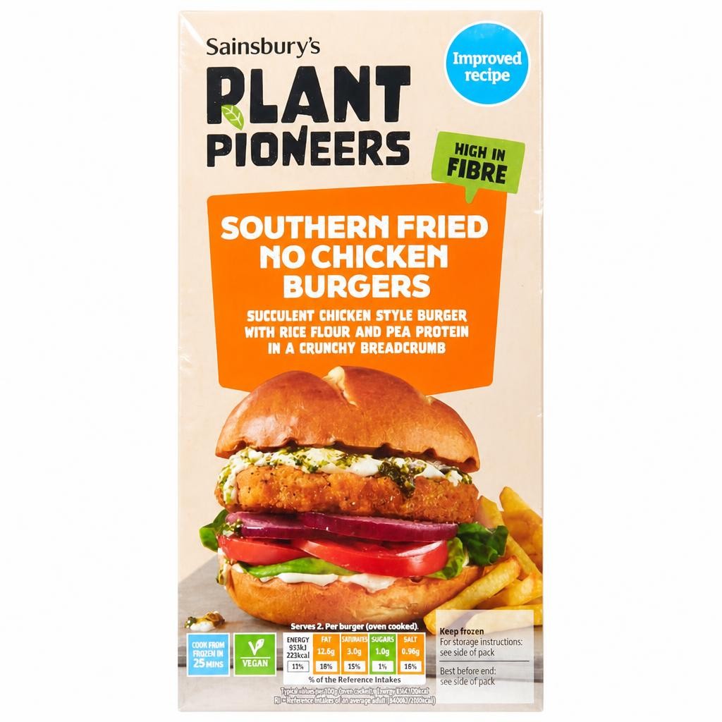 Plant Pioneers Southern Fried No Chicken Burgers 227g