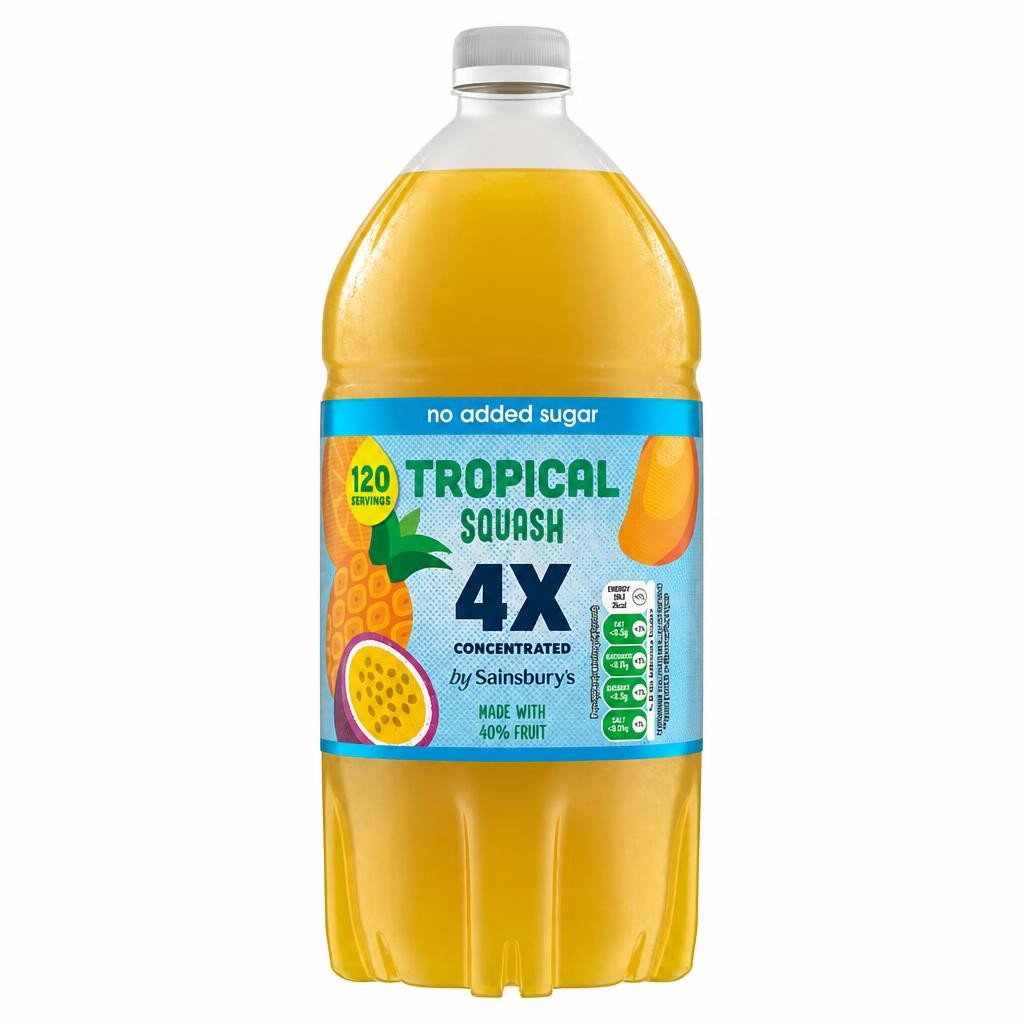 Sainsbury's Quadruple Strength Tropical Squash 1.5L