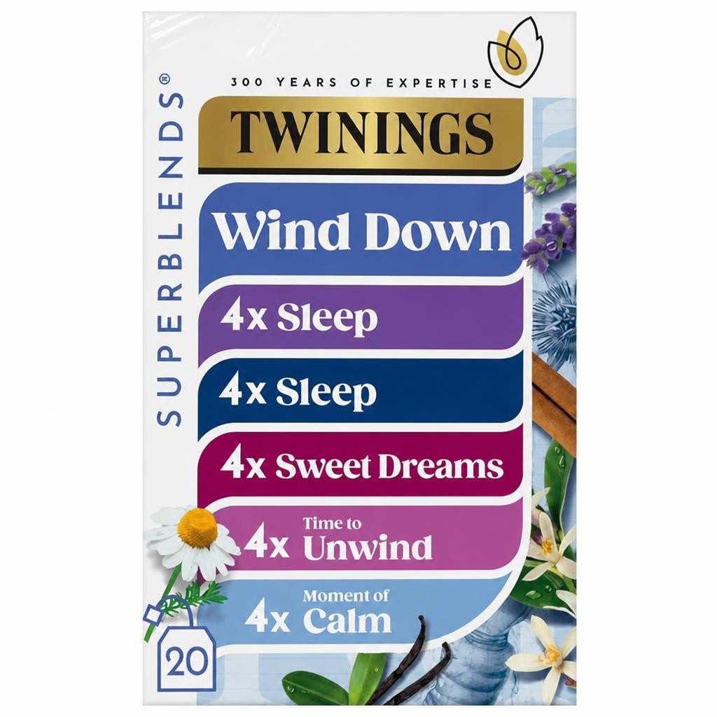 Twinings Superblends 20 x 33.2g Wind Down Collection Tea Bags
