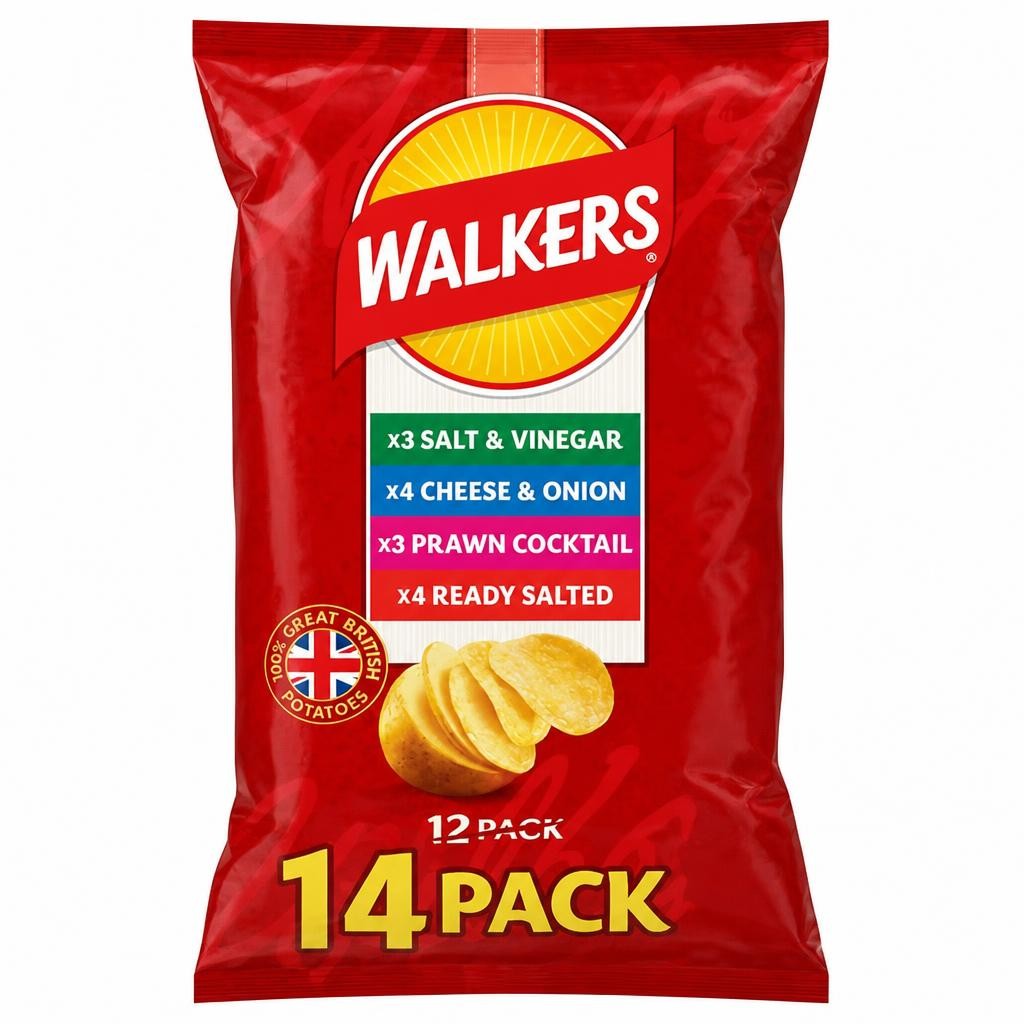 Walkers 14 x 25g Classic Variety Multipack Crisps