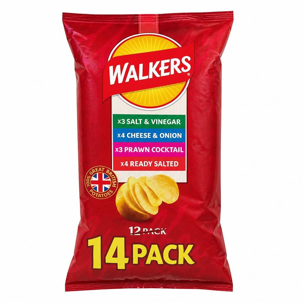 Walkers 14 x 25g Classic Variety Multipack Crisps
