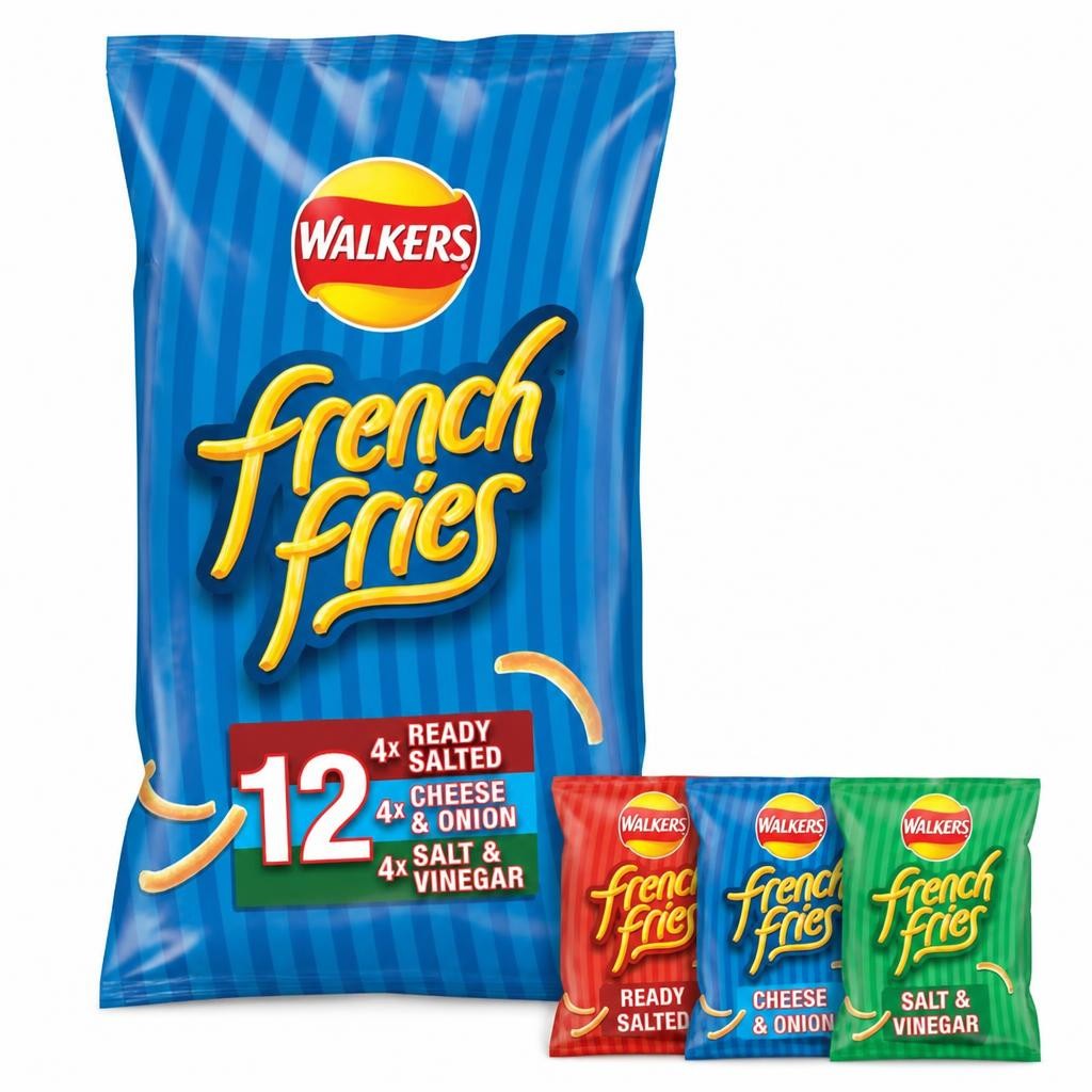 Walkers French Fries Variety Multipack Crisps Snacks 12x18g