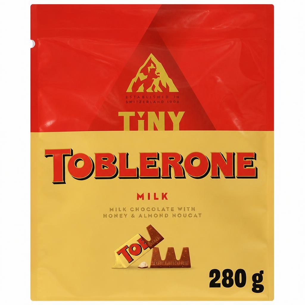 Toblerone 280g Milk Chocolate with Honey and Nougat Tinies Carton Gifting Box