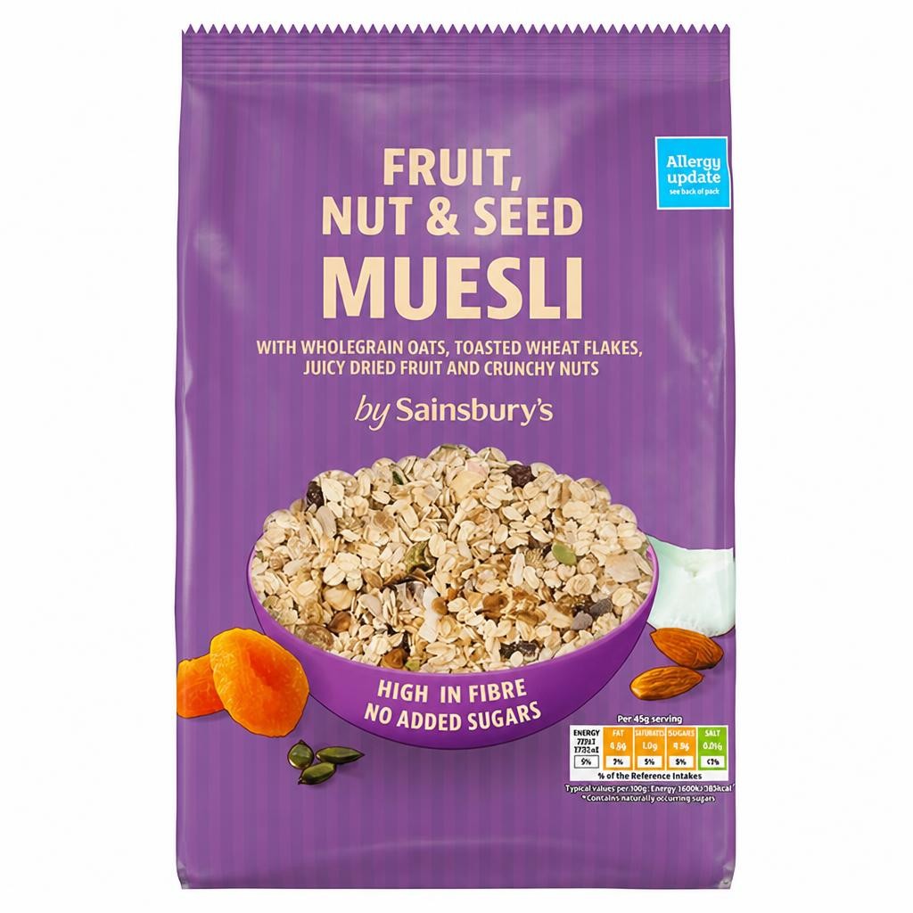 Sainsbury's Fruit, Nut & Seed Muesli 750g