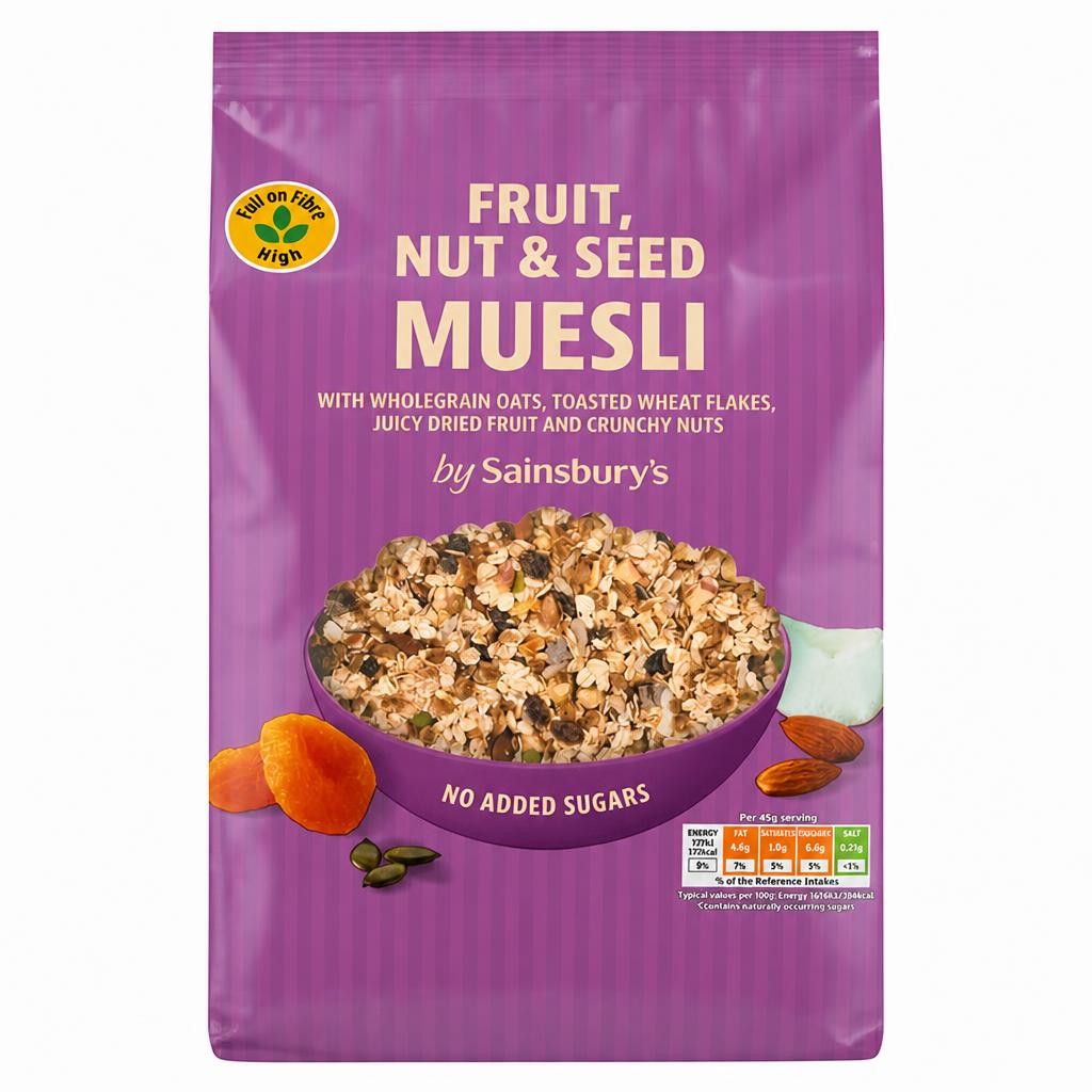 Sainsbury's Fruit, Nut & Seed Muesli 750g