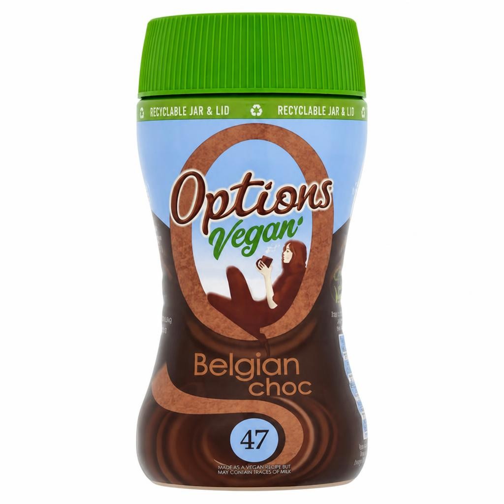 Options Vegan Instant Belgian Hot Chocolate Drink 200g