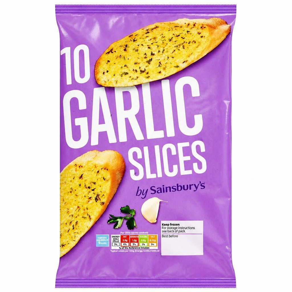 Sainsbury's Garlic Slices x10 260g