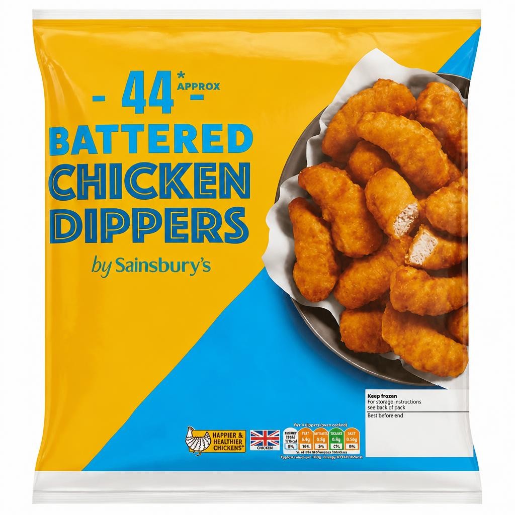 Sainsbury's Battered Chicken Dippers x44 1kg