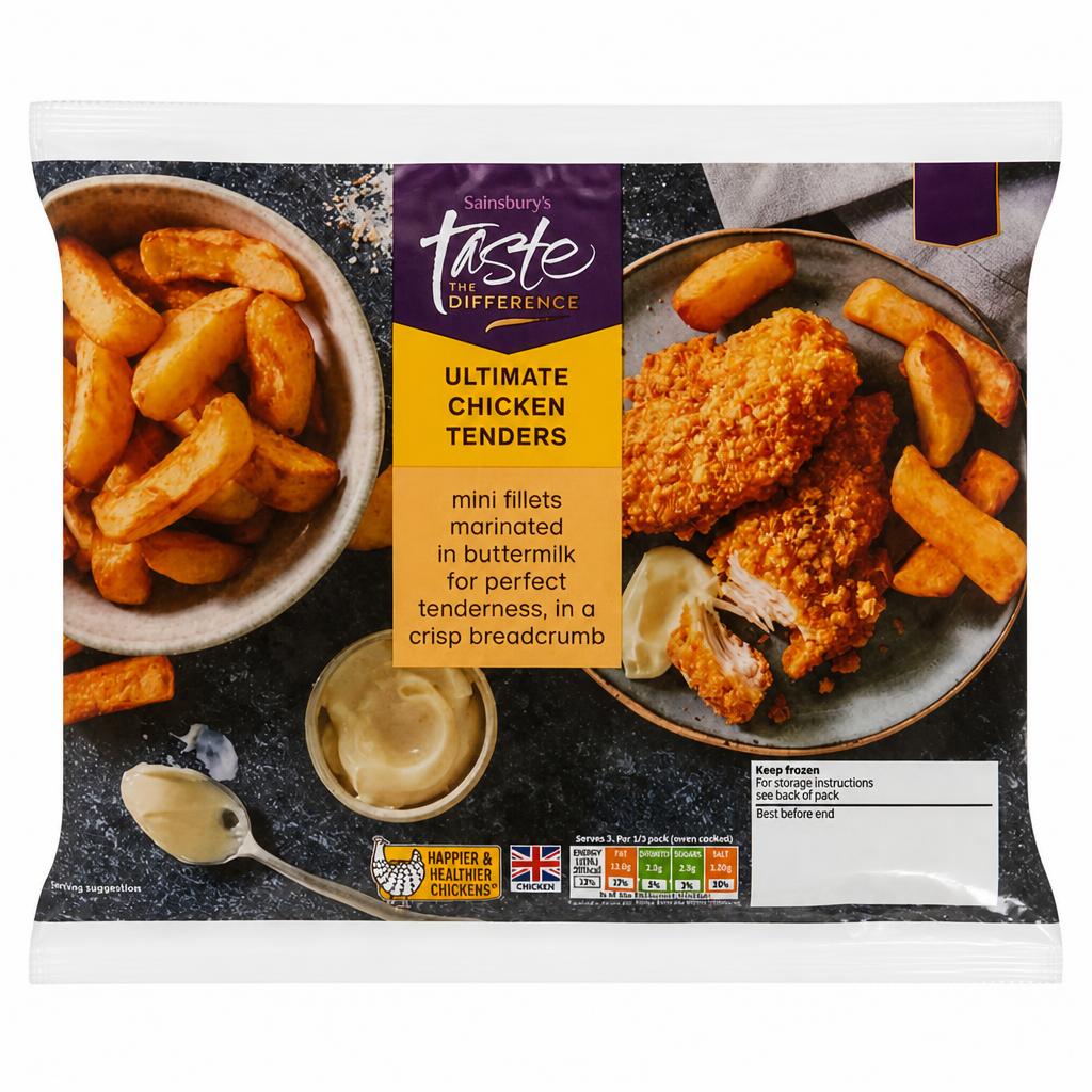 Sainsbury's Buttermilk Chicken Tenders, Taste the Difference 450g