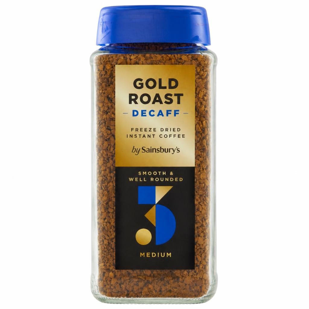 Sainsbury's Gold Roast Decaffeinated Instant Coffee Granules 200g