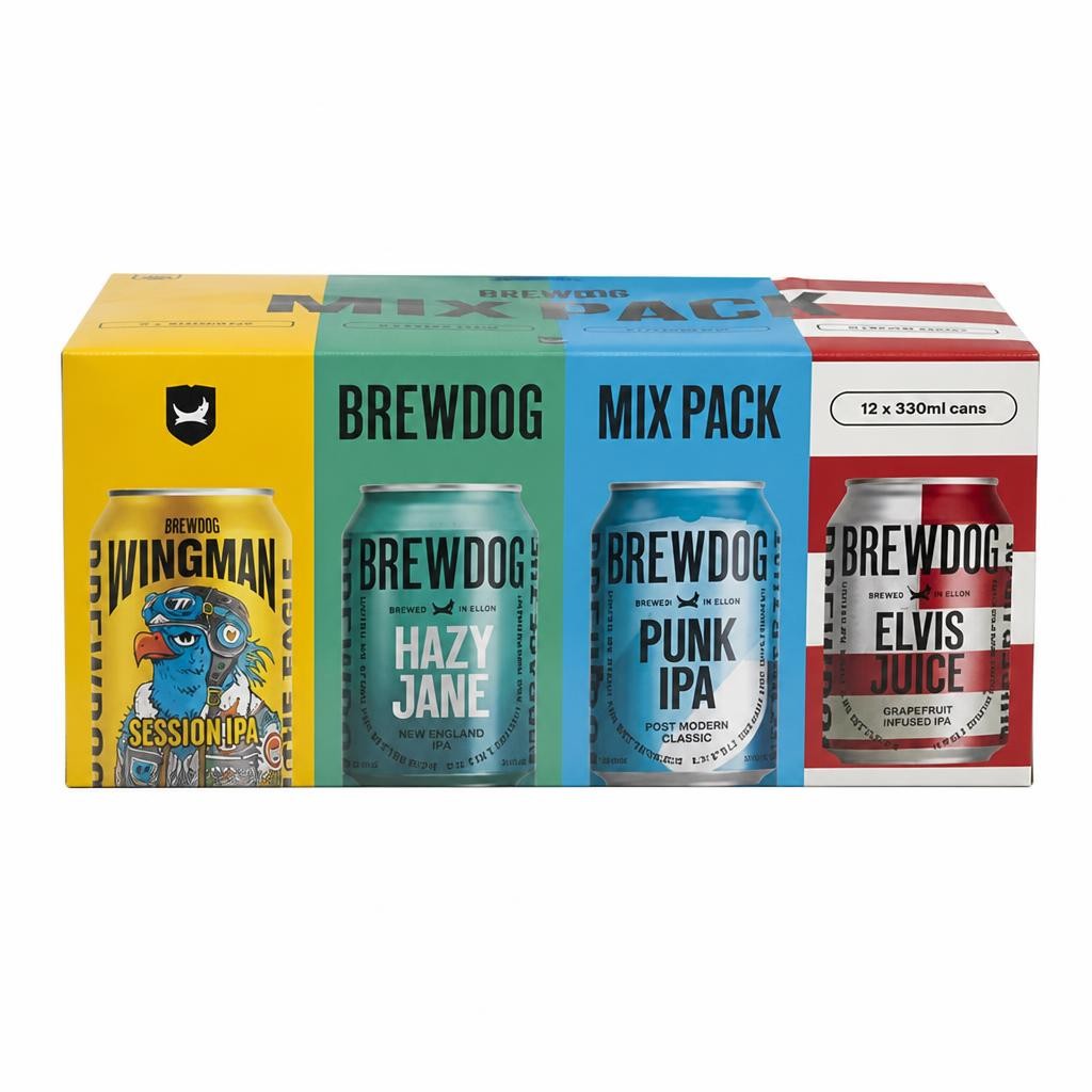 BrewDog Mixed Beer Can Pack 12x330ml