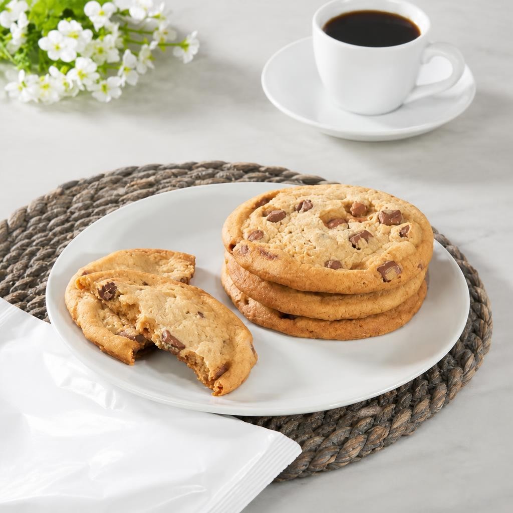 Exceptional by ASDA 4 Belgian Milk Chocolate & Salted Caramel Cookies