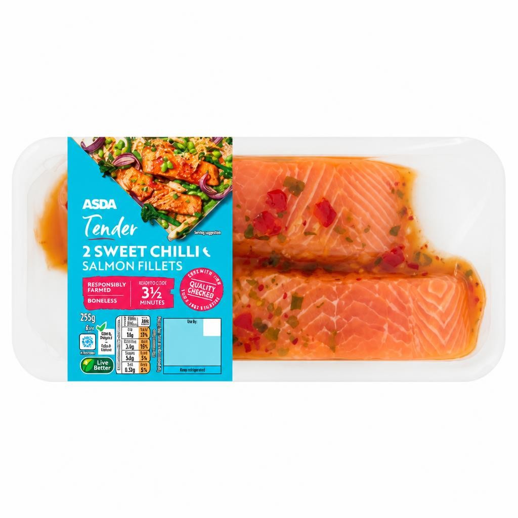 ASDA Tender 2 Sweet Chilli Salmon Fillets 255g