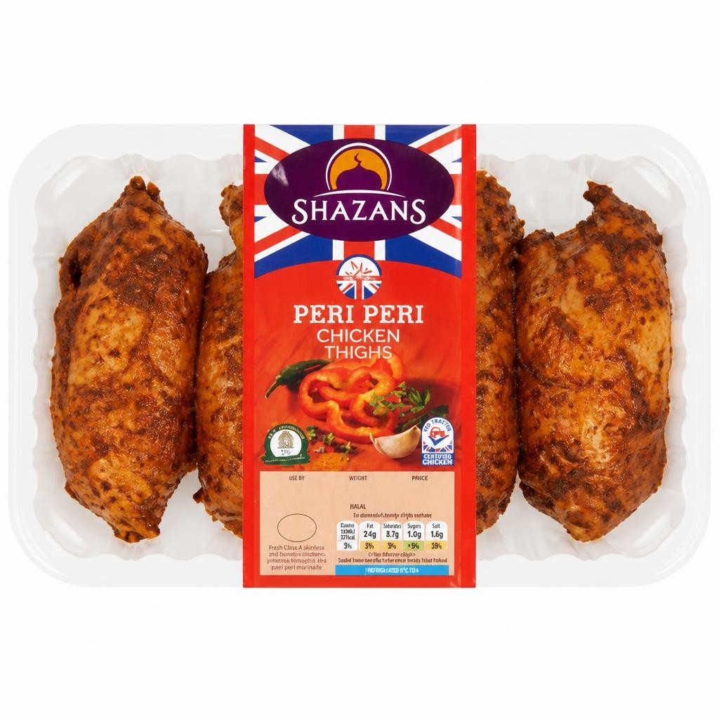 Shazans Peri Peri Chicken Thighs 900g