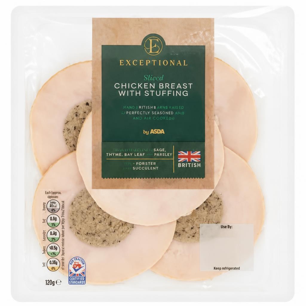 Exceptional by ASDA Sliced Chicken Breast with Stuffing 120g
