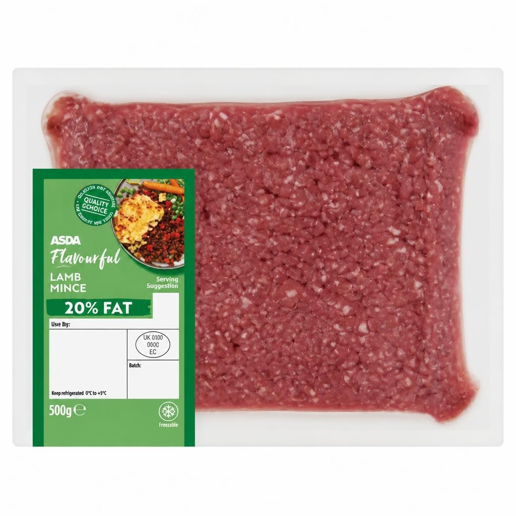 ASDA Flavourful Lamb Mince 20% Fat 500g