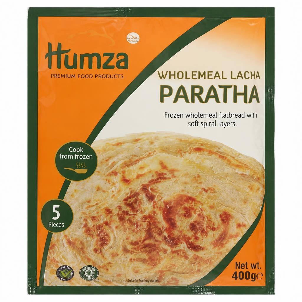 Humza 5 Wholemeal Lacha Paratha 400g