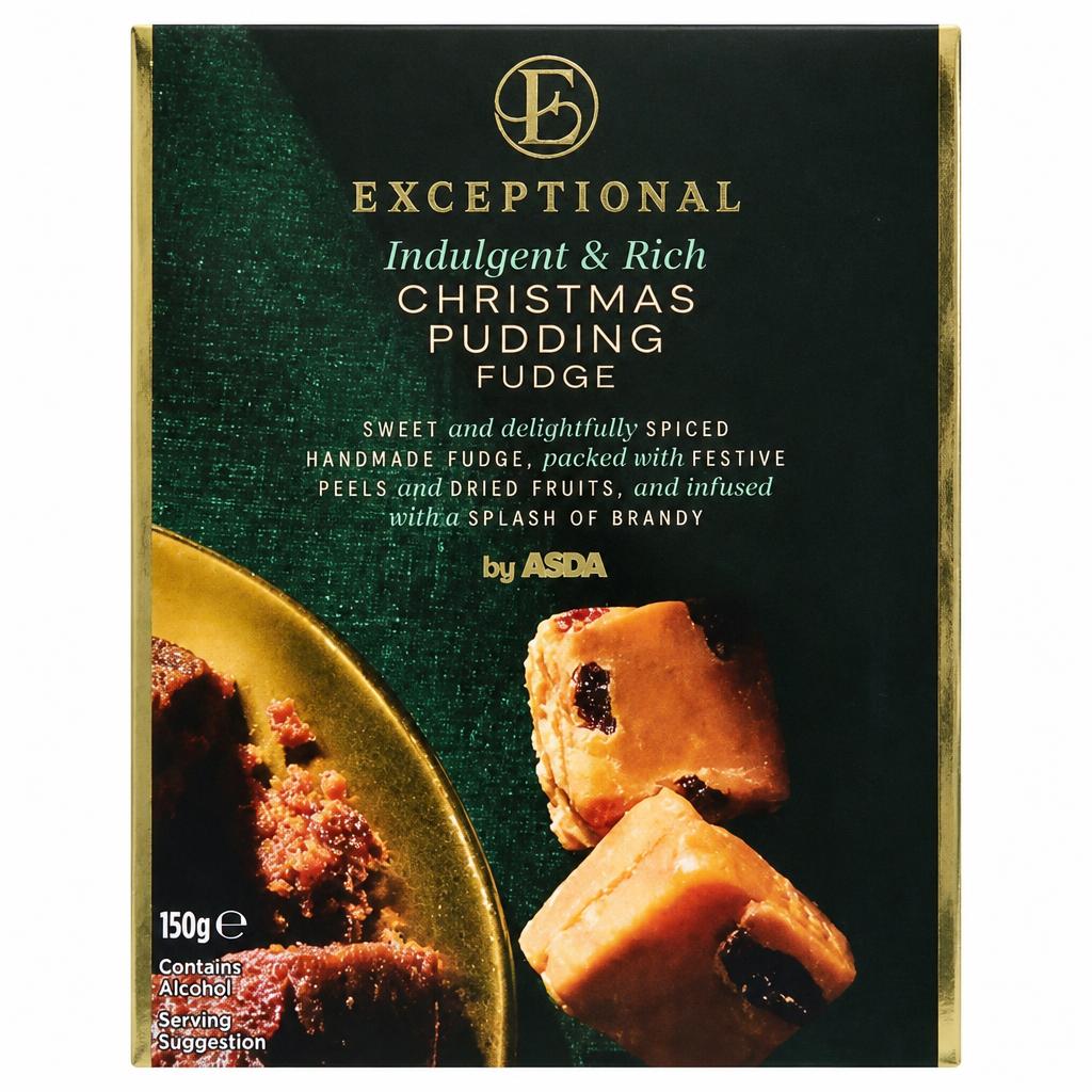 ASDA Extra Special Exceptional by  Christmas Pudding Fudge 150g