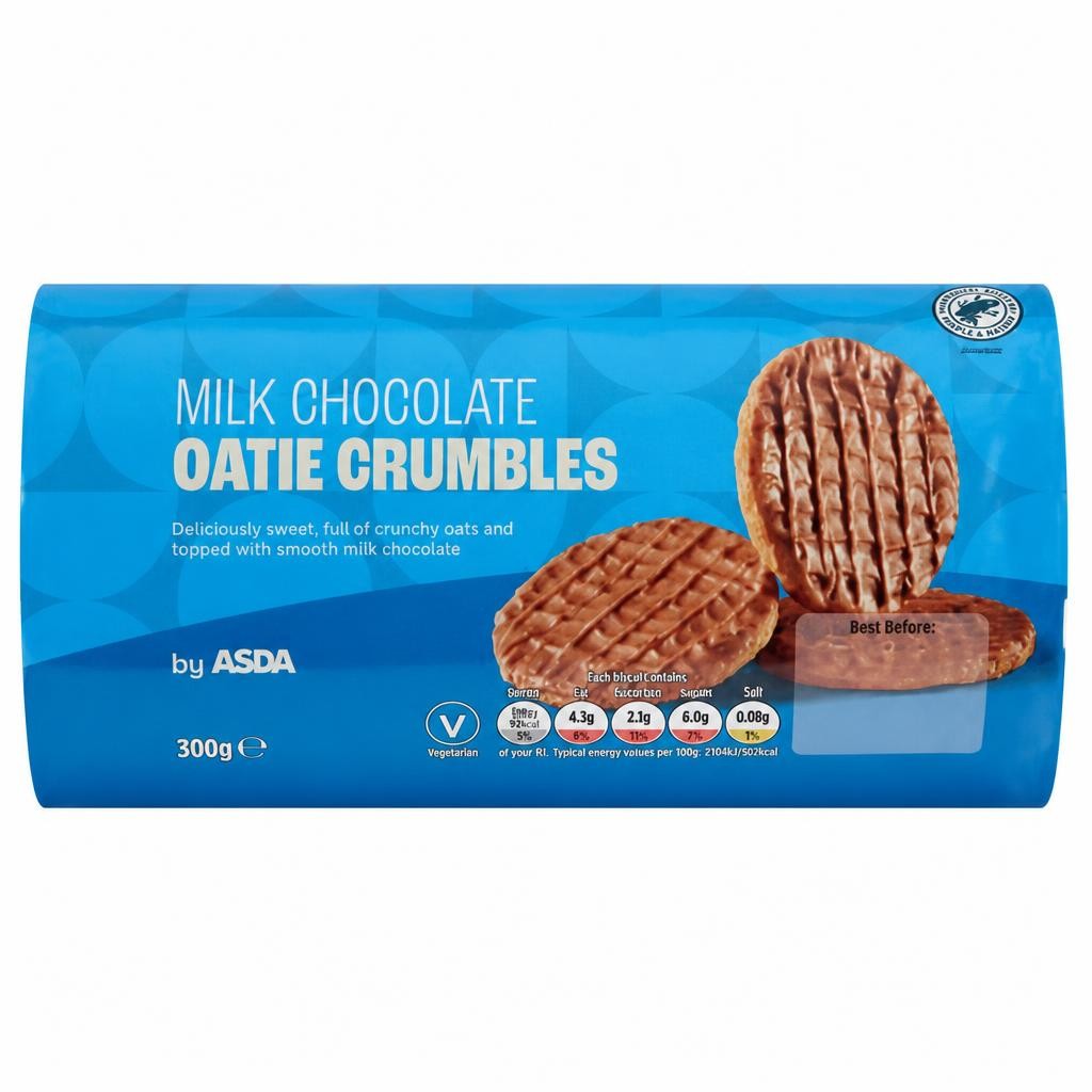 ASDA Milk Chocolate Oatie Crumbles 300g