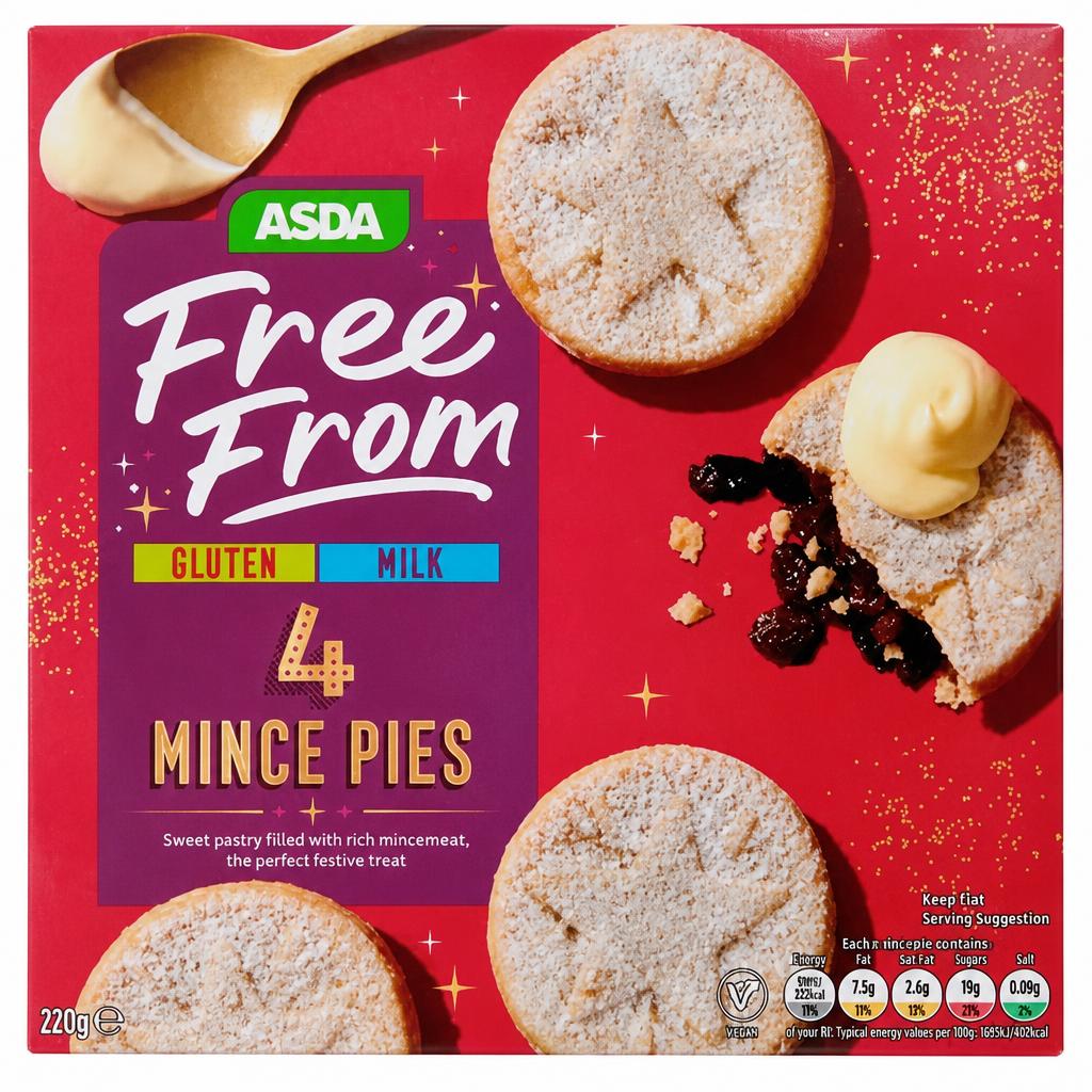 ASDA Free From Free From 4 Mince Pies 220g