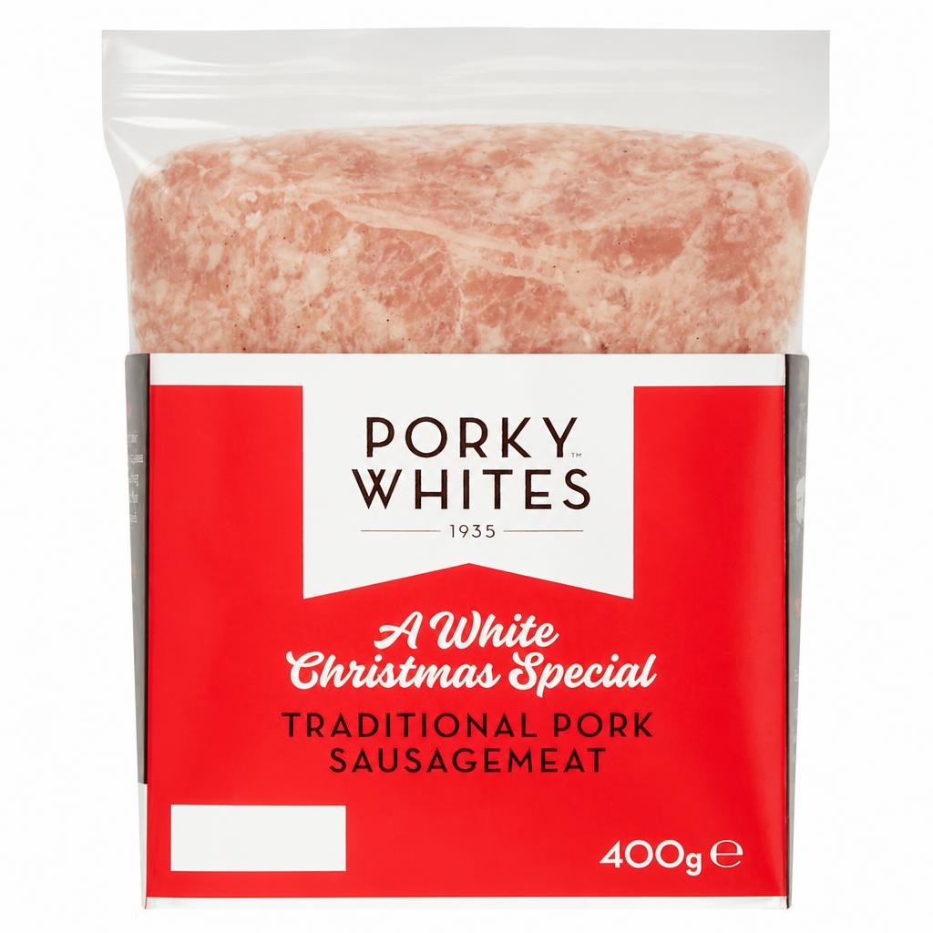 Porky Whites Traditional Pork Sausage Meat 400G