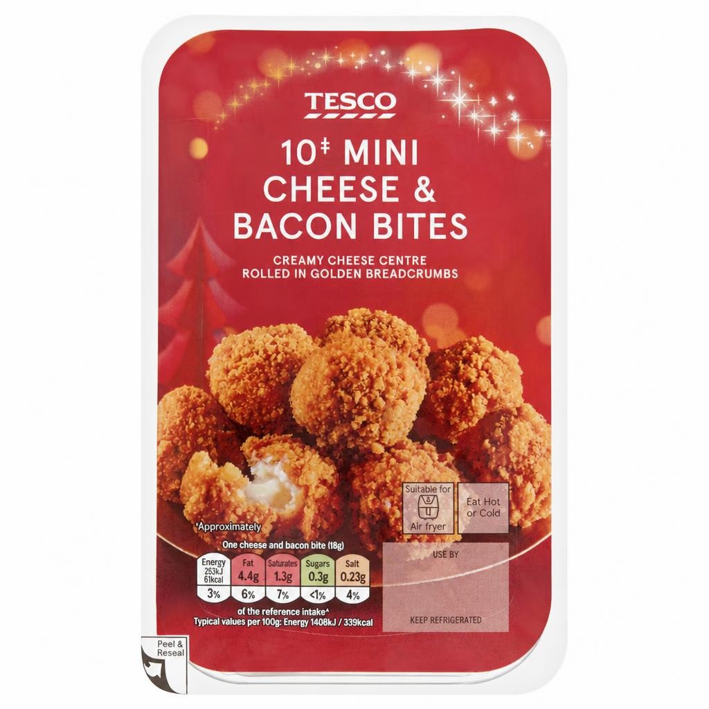 Tesco 10 Mini Cheese & Bacon Bites 180g