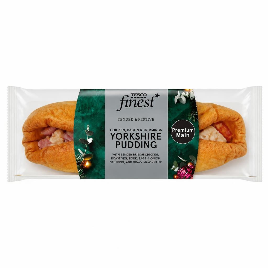 Tesco Finest Chicken, Bacon & Trimmings Yorkshire Pudding
