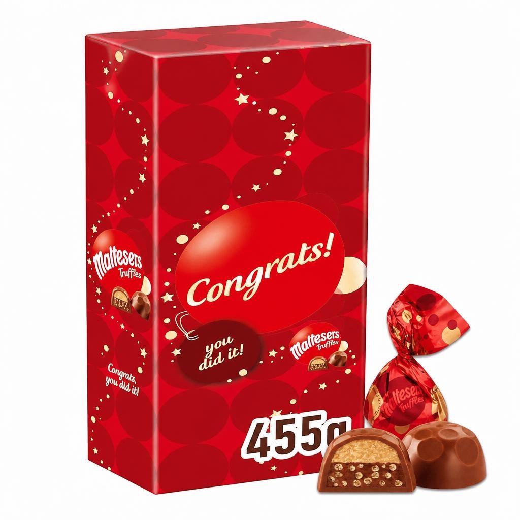 Maltesers - Truffle Ultimate Gift Pack 455g with Congrats Sleeve