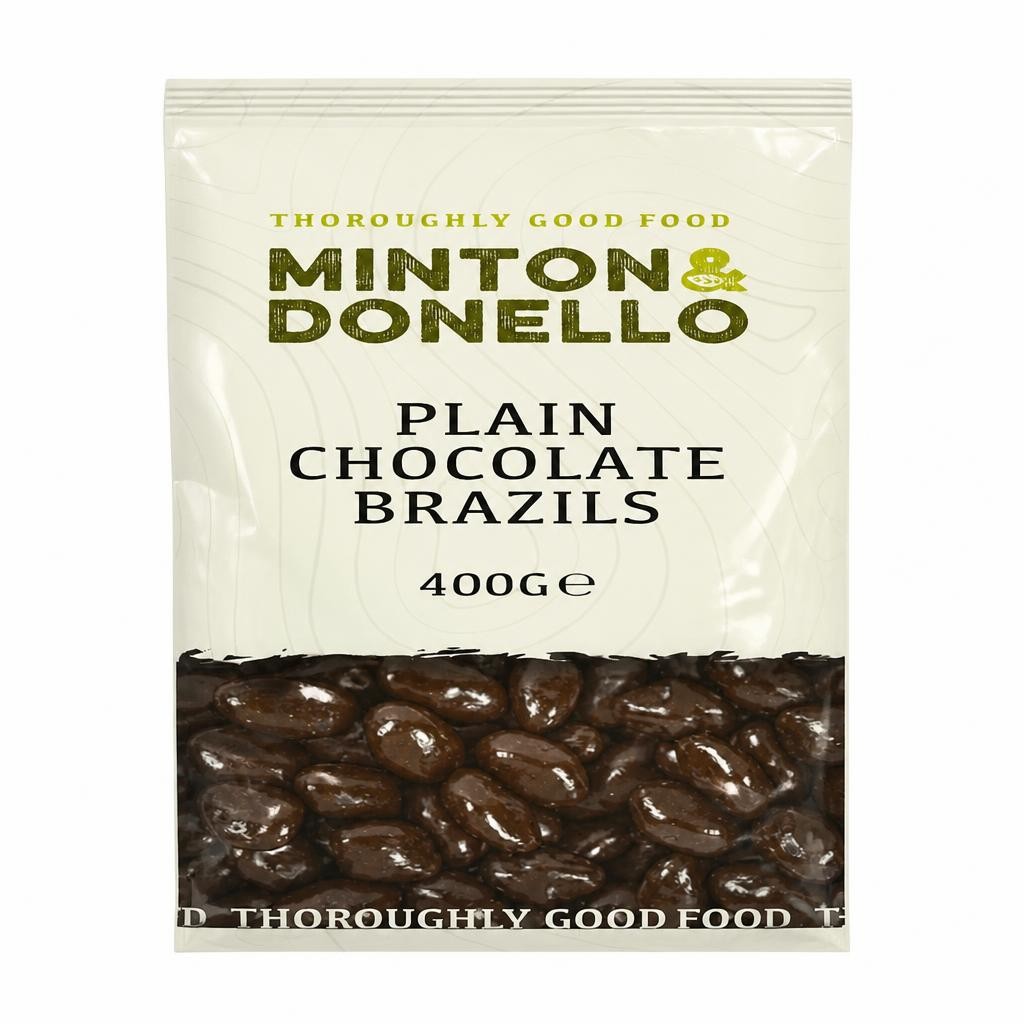 Minton & Donello Plain Chocolate Brazil Nuts 6 x 400g