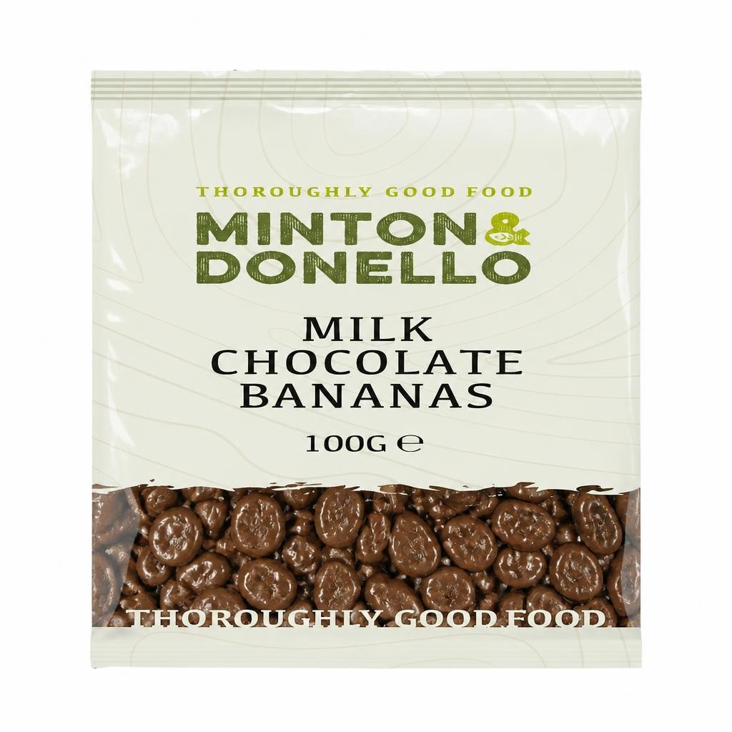 Minton & Donello Milk Chocolate Bananas 6 x 100g