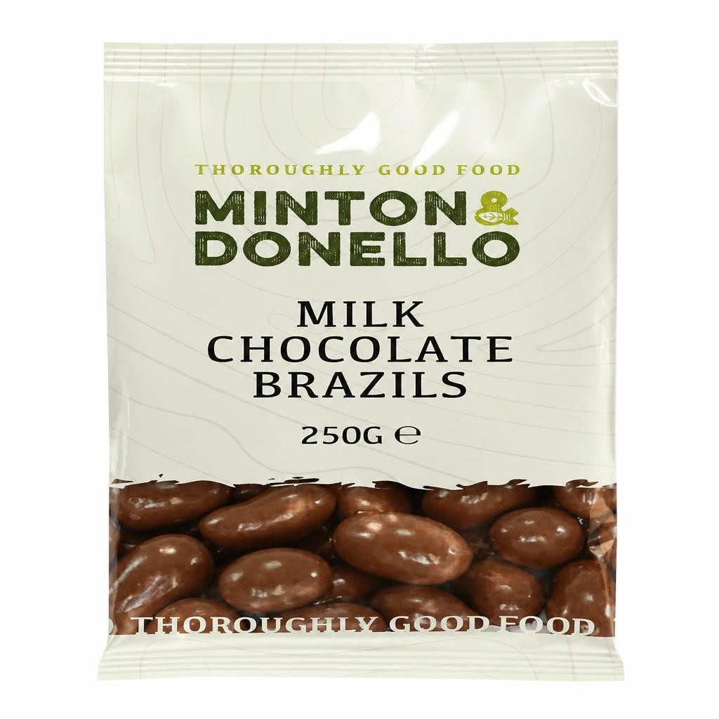Minton & Donello Milk Chocolate Brazil Nuts 6 x 250g