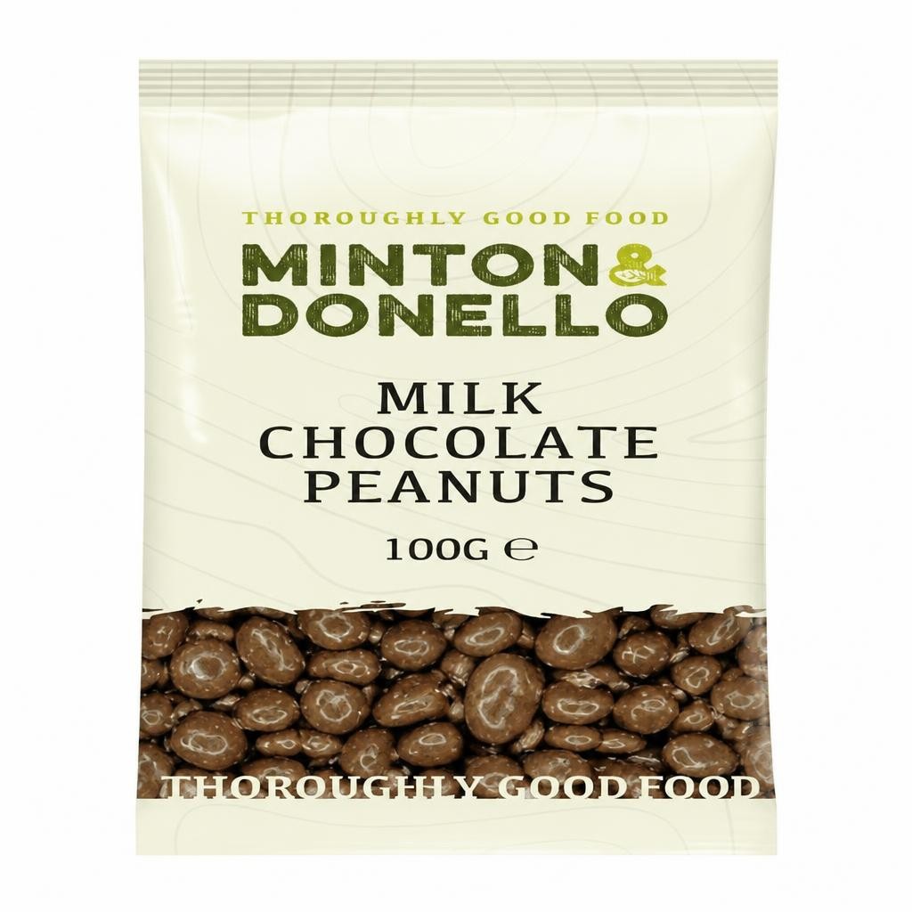 Minton & Donello Milk Chocolate Peanuts 6 x 100g