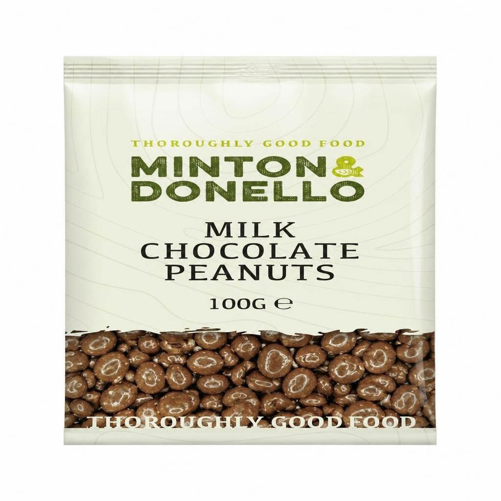 Minton & Donello Milk Chocolate Peanuts 6 x 100g