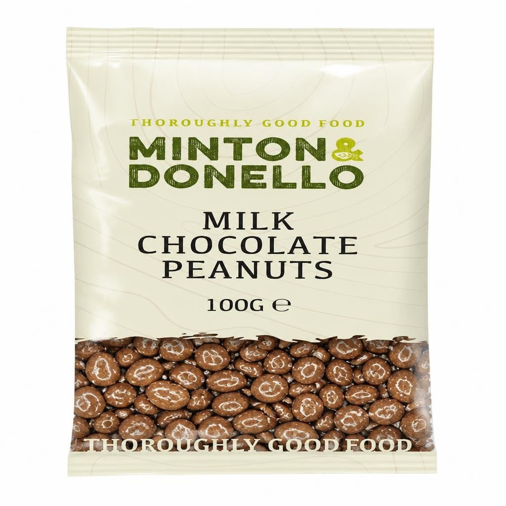 Minton & Donello Milk Chocolate Peanuts 6 x 100g