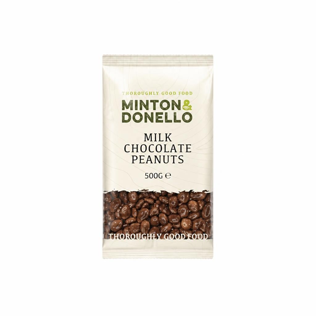 Minton & Donello Milk Chocolate Peanuts 6 x 500g