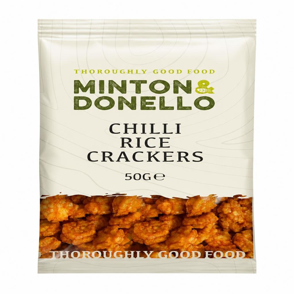 Minton & Donello Chilli Rice Crackers 6 x 50g