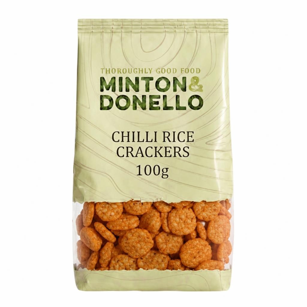 Minton & Donello Chilli Rice Crackers 6 x 100g