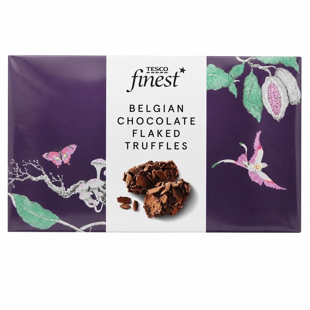 Tesco Finest Belgian Chocolate Flaked Truffles 160g