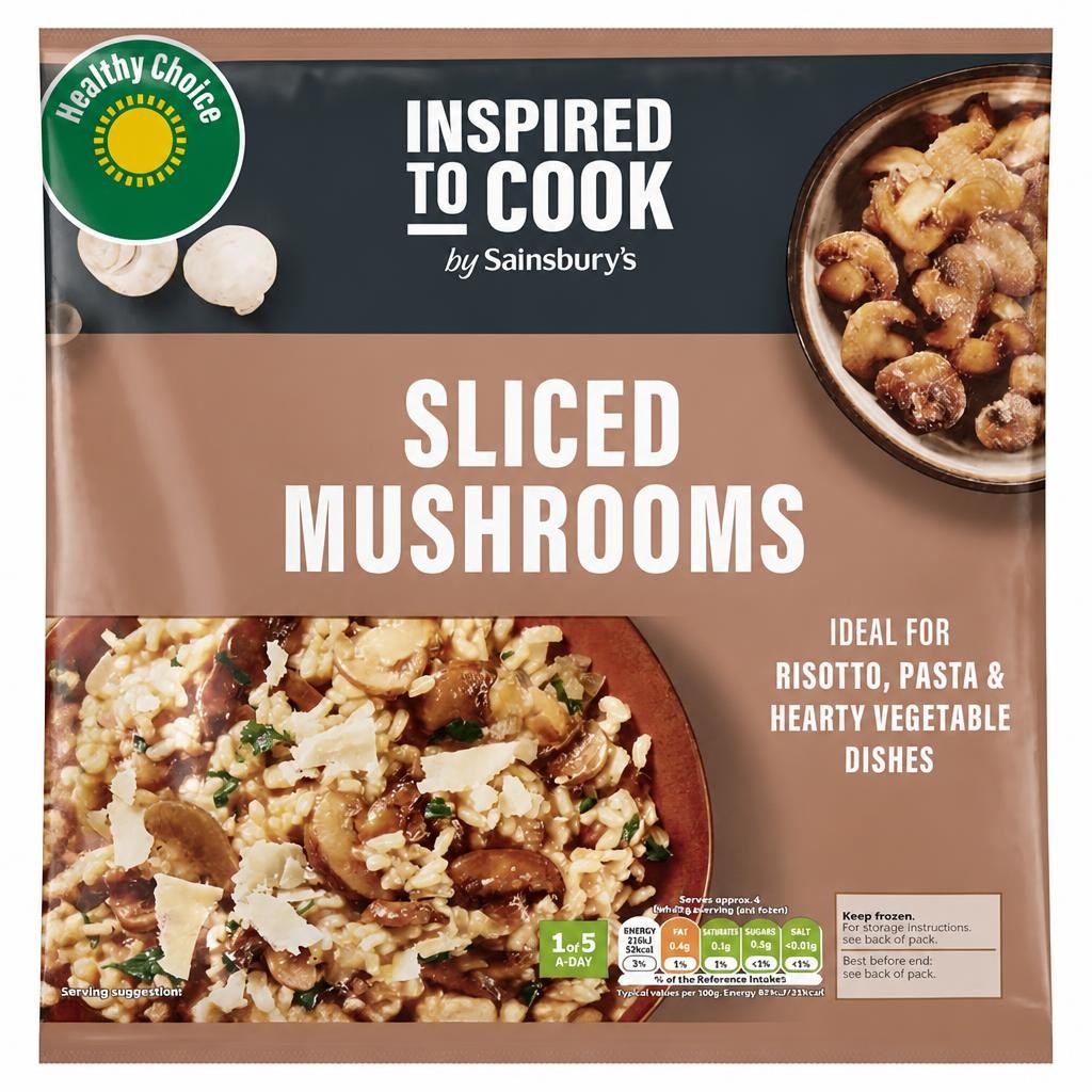 Sainsbury's Sliced Mushrooms, Inspired to Cook 500g