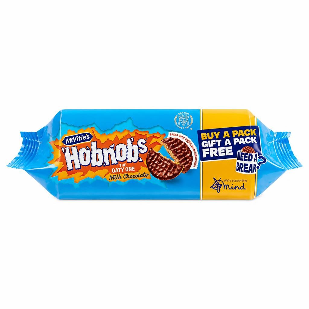 MCVITIES MILK CHOCOLATE HOBNOBS 262G