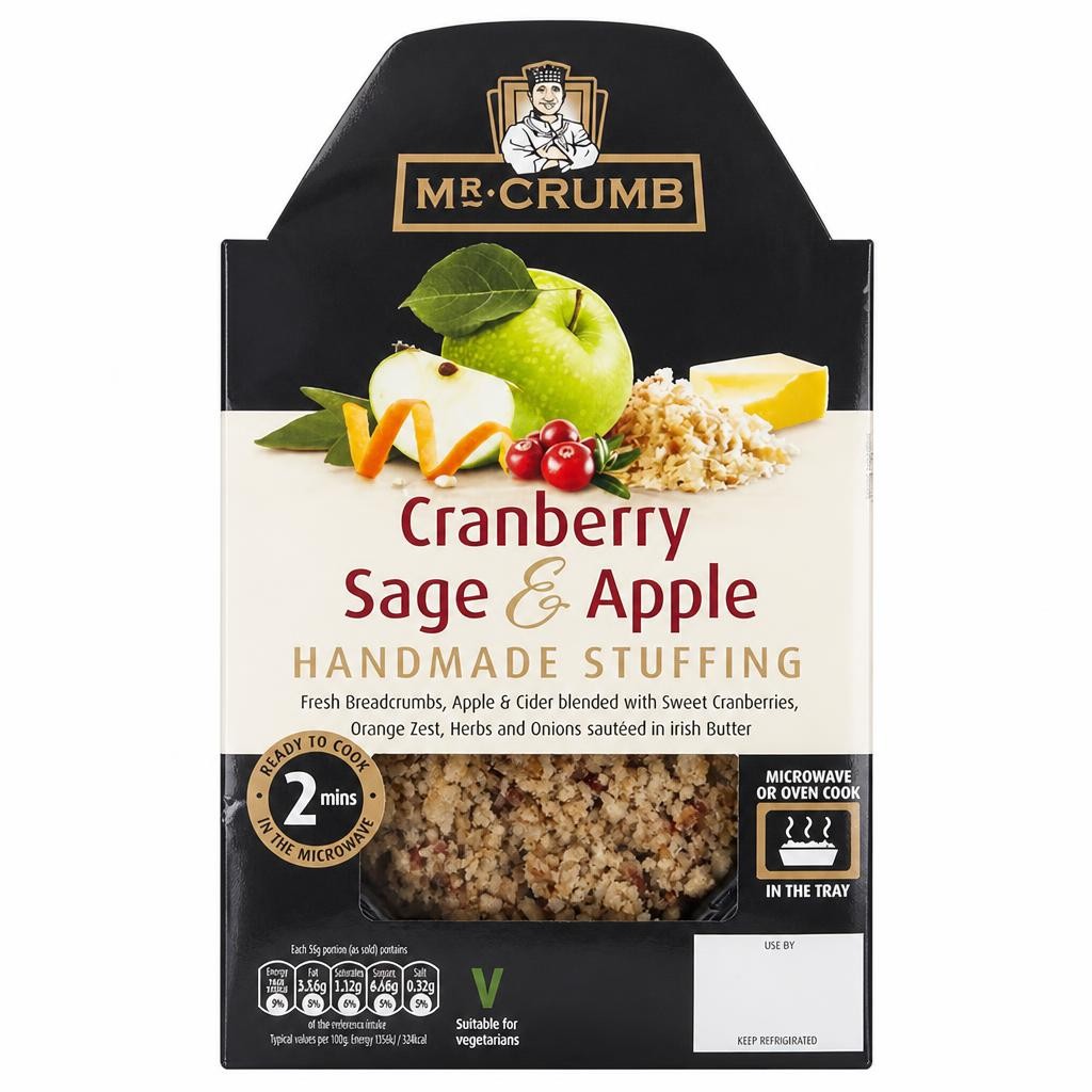 Mr. Crumb Cranberry Sage & Apple Handmade Stuffing 225g