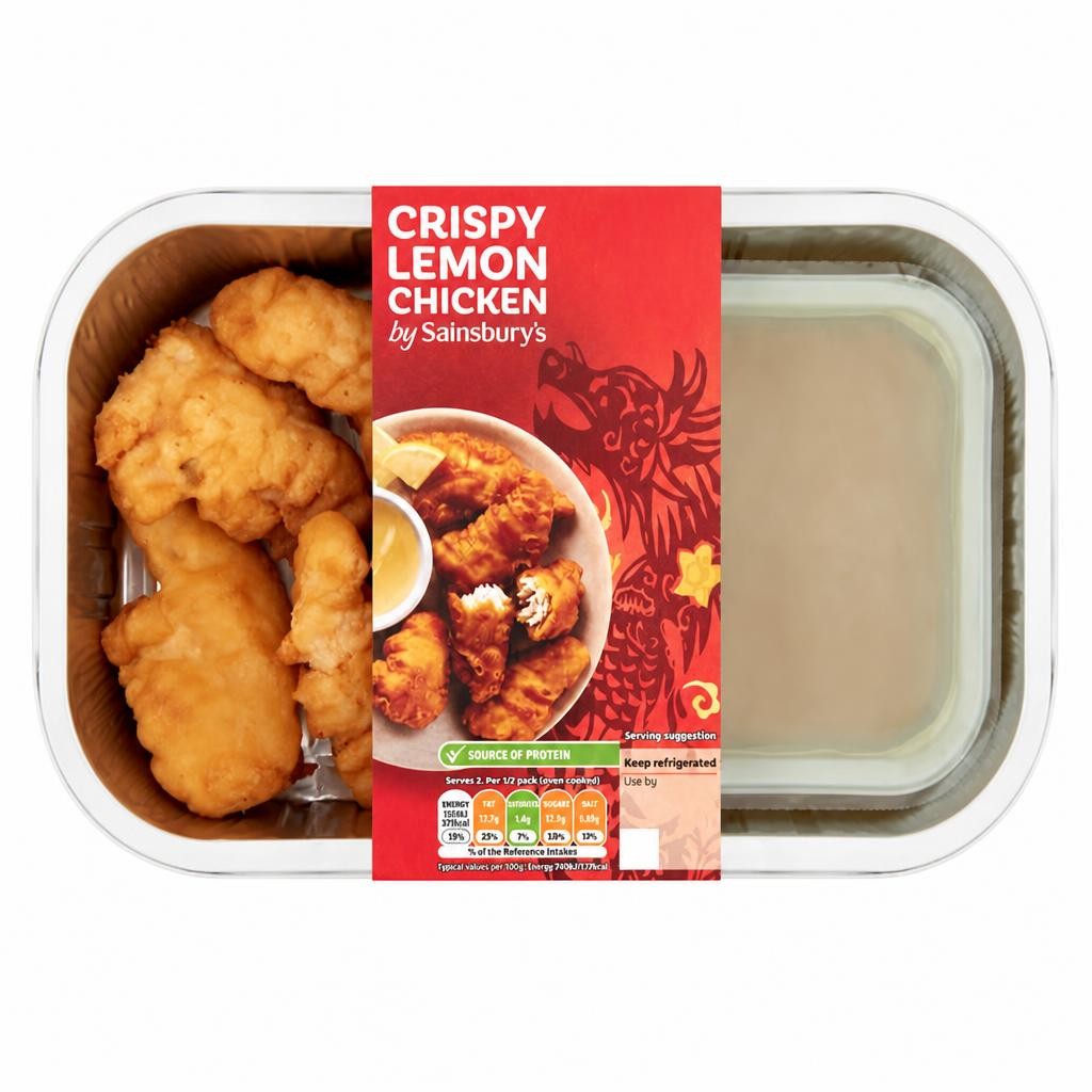 Sainsbury's Chinese Crispy Lemon Chicken Ready Meal Main For 2 350g