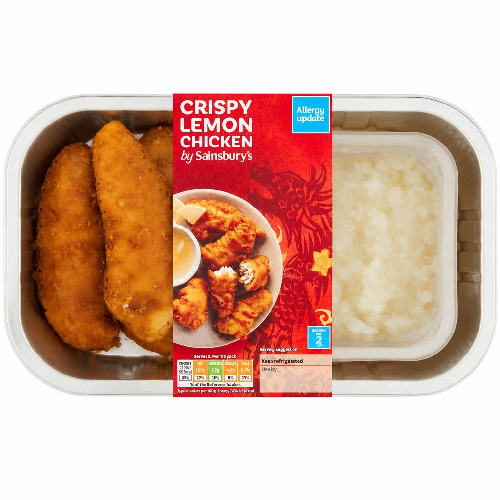 Sainsbury's Chinese Crispy Lemon Chicken Ready Meal Main For 2 350g