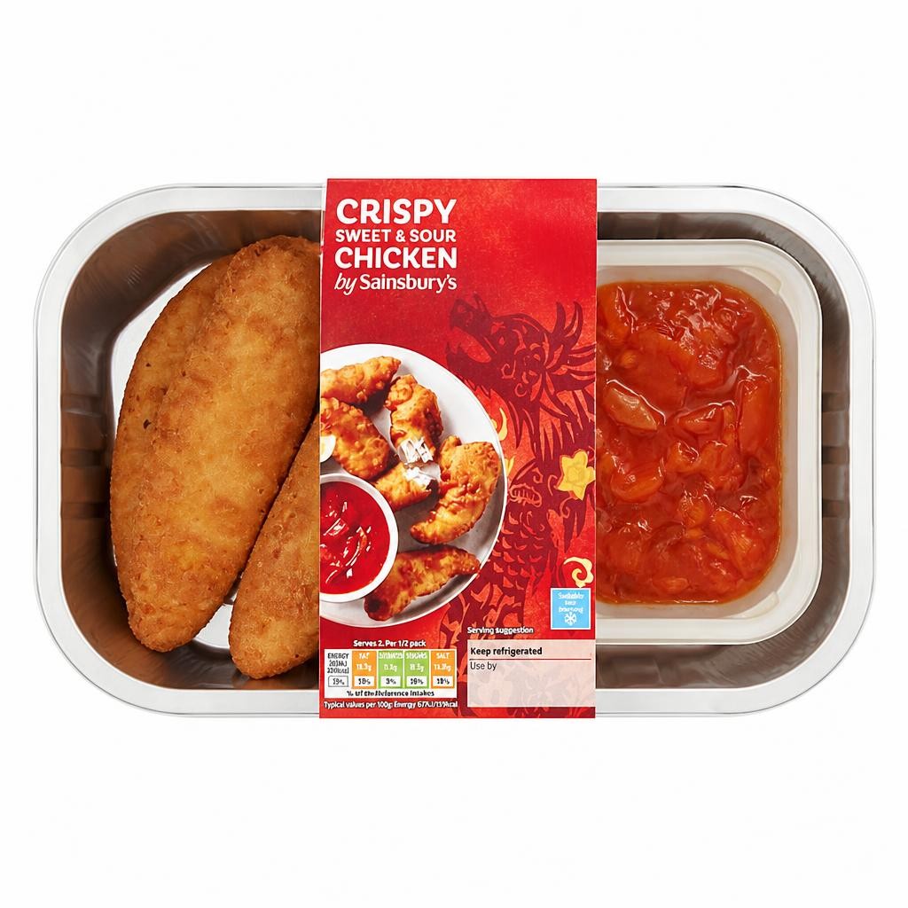 Sainsbury's Chinese Crispy Sweet & Sour Chicken Ready Meal Main For 2 350g