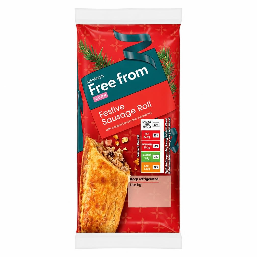 Sainsbury's Free From Festive Sausage Roll 110g