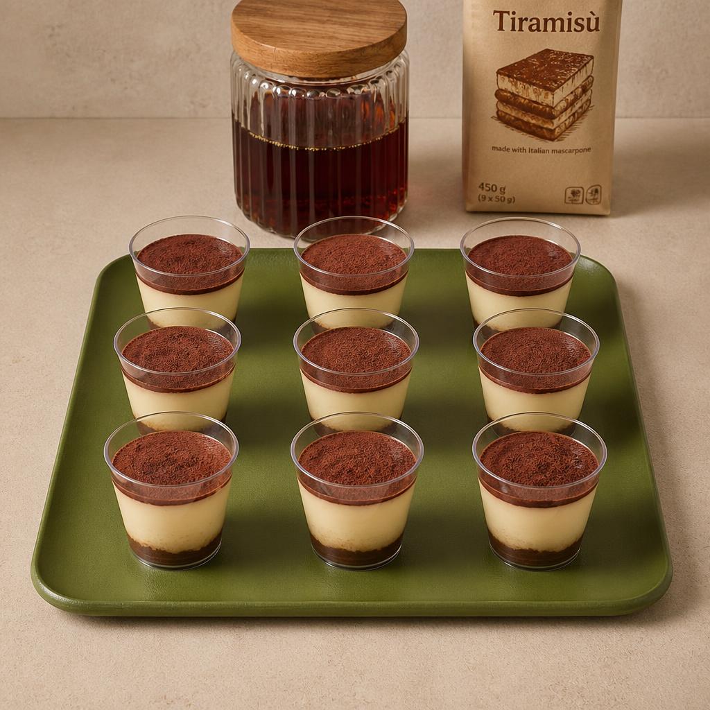 Sainsbury's Mini Tiramisu Pots, Taste the Difference 8 x 40g